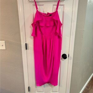 Neon Pink City Chic Dress - Size 16 / S. Dry cleaned!